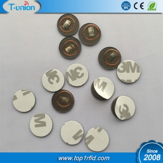 Dia18MM Transparent PVC ICODE SLI-X RFID Tag On Metal 