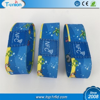 Type 2 Elastic NFC Wristband With Logo 