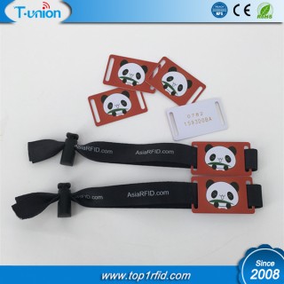 ISO14443A  Ntag213 NFC Woven Wristband With Adjust Buckle