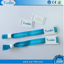 13.56MHZ Classic 1K S50 RFID Woven Wristband With UID Engraved