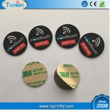 Dia30MM Ntag216 PVC NFC Tag With Metal Sheet 