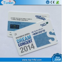 13.56MHZ MF Ultralight Chip RFID Ticket Cards