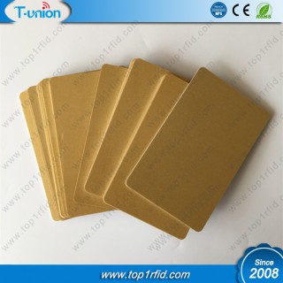 Metallic Gold Blank 125KHZ TK4100 Proximity Cards