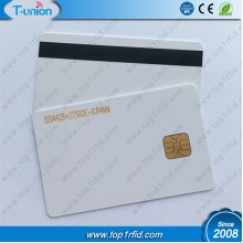 ISO7816 FM4428 PVC Contact Card With Hico Magnetic Stripe