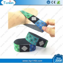 13.56mhz Compatible 1K RFID Elastic Wristband For Payment 