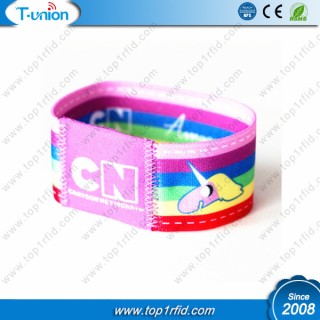 13.56MHZ ISO14443A Ntag213 NFC Elastic Wristband For Kids