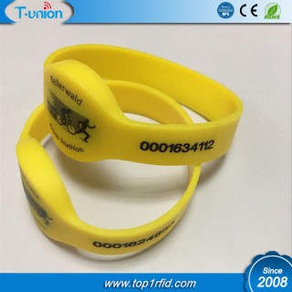 Dia60MM 125KHZ TK4100 RFID Wristband with UID Engraved